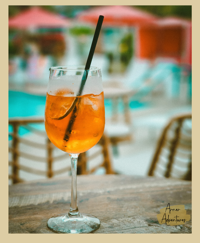 Aperol Spritz by the pool