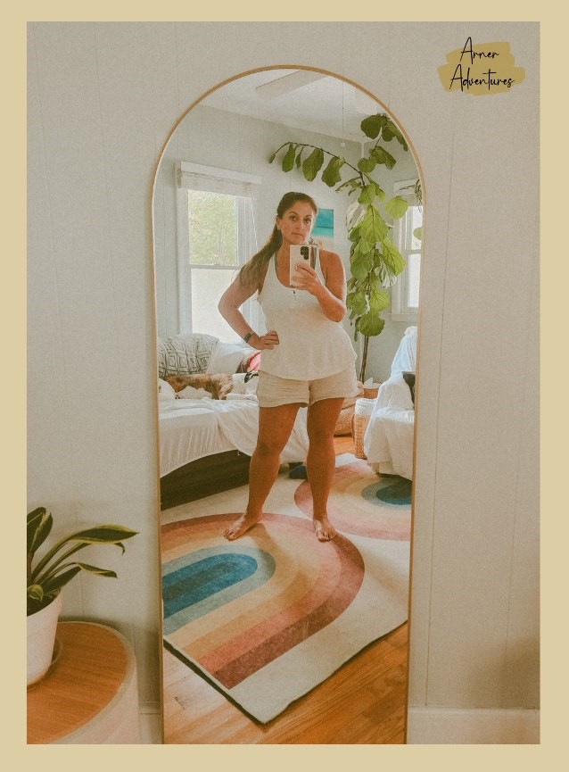 Shannon Arner looking in mirror